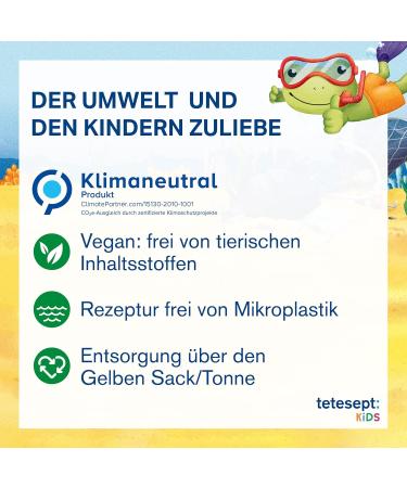 Tetesept Kids Gift Box Dino Adventure | Bathing Additives Set - Sparkling Pool Bubble Bath & Skin-Maintaining Recipe - 9 Set Apple & Peach - Buy Online on GoSupps.com