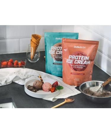 Buy BioTechUSA Protein Ice Cream - Chocolate Flavoured Powder with Whey Protein Complex 500g | International Shipping Available - Buy Online on GoSupps.com