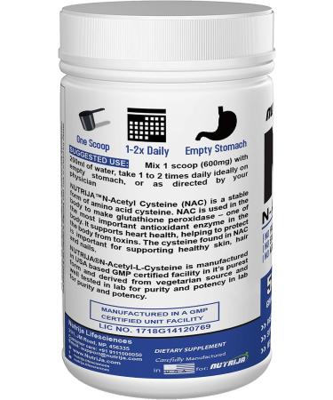 NAC Powder | N-Acetyl L-Cysteine for Liver & Antioxidant Support - 100 Grams | International Shipping - Buy Online on GoSupps.com