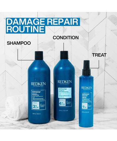 Redken Extreme Shampoo 33.8 Fl Oz | Strengthen & Repair Damaged Hair with Protein Infusion - Buy Online on GoSupps.com
