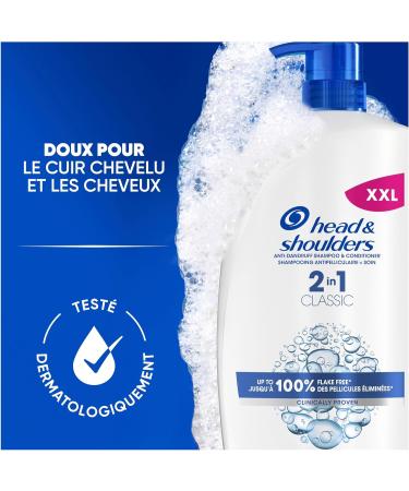 Head & Shoulders Classic 2 in 1 Anti-Dandruff Shampoo All Hair Types 1000ml Pump. Up to 100% Dandruff Removal Clinically Proven. Daily Use. Refreshing - Buy Online on GoSupps.com