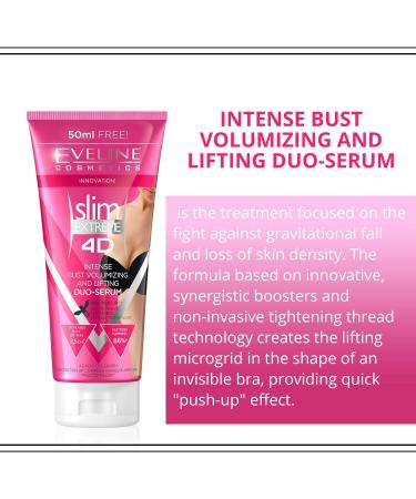 Eveline Cosmetics Bust Push-Up Serum | Breast Enlargement Cream for Women | 200ml | Intense Enhancer | Visible Uplift Results | Confirmed Effectiveness - Buy Online on GoSupps.com