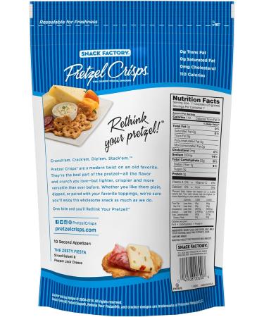  Snyder's of Hanover Snyders Pretzel Crisps Original 204g (Pack of 12) - Buy Online on GoSupps.com