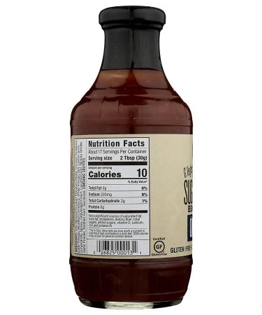 Buy G Hughes Sugar Free BBQ Sauce Original 18 oz | Low-Calorie BBQ Delight - Buy Online on GoSupps.com