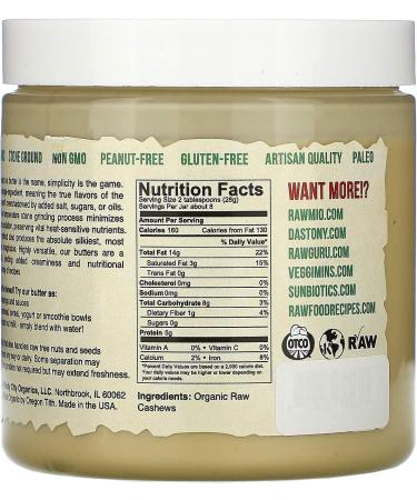 Organic Cashew Nut Butter 8 oz - Dastony | 100% Natural & Creamy Spread - Buy Online on GoSupps.com