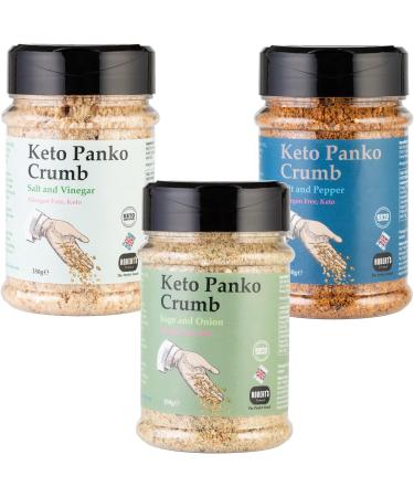 Robert's Dorset Cooks Panko treasures- Keto Panko Rind Crumbs X 11 Pots - Keto Gluten & Allergen Free Low Carb High Protein - Handmade in Britain - Buy Online on GoSupps.com