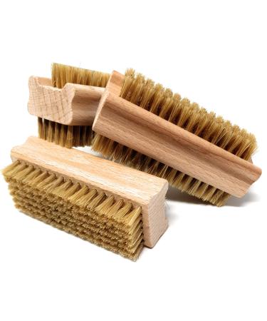 Pilix nail brush natural bristles wood soft |Nail brush children |Hand brush nail brush 3 brushes |Nail Brush |Wood washing brush |Brush natural bristle |Buchenholz |Finger brush animal bristles