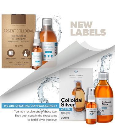 Premium Colloidal Silver 40ppm 10 fl oz - Optimal Concentration Formula | Smaller Particles for Better Results | Laboratory Certified - Made in EU | Includes Free Spray Bottle & Ebook - Buy Online on GoSupps.com