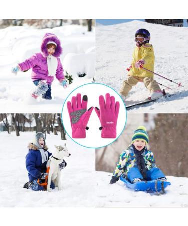 Arcweg Fleece Gloves for Kids - Warm Touchscreen Running & Cycling Gloves for Girls (Ages 7-8) - Slip-Resistant Winter Outdoor Wear - Buy Online on GoSupps.com