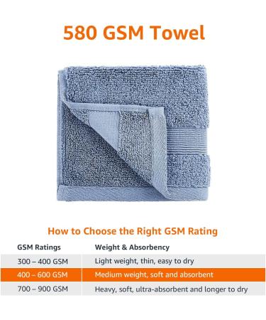 Amazon Basics Dual Performance Washcloths - 12-Pack Cotton True Blue True Blue Washcloths - Buy Online on GoSupps.com