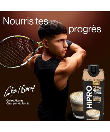 Hipro - Boisson prot in e go t caf latte - 330ml - Lot de 8x330ml - Buy Online on GoSupps.com