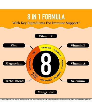 Airborne 750mg Vitamin C Gummies for Adults - Immune Support with Antioxidants Vit C & E - 2x63ct Assorted Fruit Flavor - Buy Online on GoSupps.com