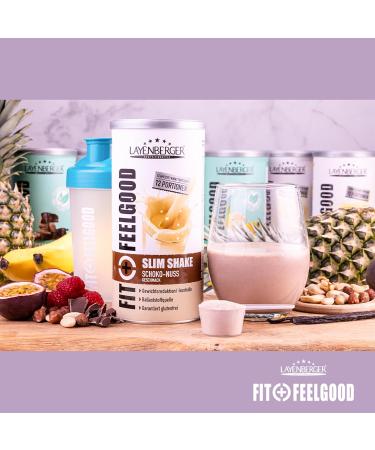Layenberger Fit+Feelgood Slim Shake EspressoMacchiato meal replacement for weight loss and control replaces 12 meals at only 211 kcal per meal gluten file 1 x 396 g - Buy Online on GoSupps.com
