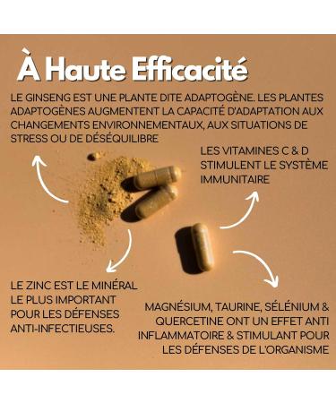 IMMUNITY VITALITY FORMULA | Immune Defense Booster | Natural Supplement | Red Ginseng + Magnesium + Zinc + Vitamins C and D + Taurine + Quercetin + Selenium | 60 Capsules - Buy Online on GoSupps.com