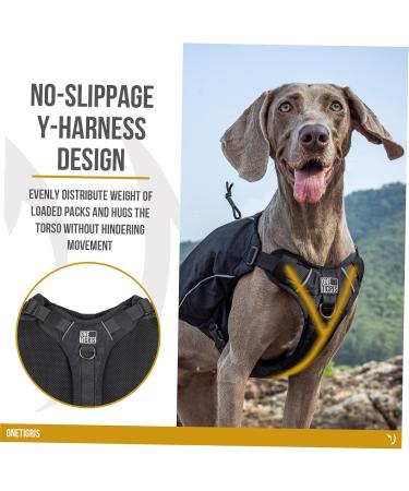 OneTigris CAMELUS Dog Backpack - Tear-Resistant Camping & Hiking Pack for M/L Size Dogs - Lightweight Durable Black - Buy Online on GoSupps.com
