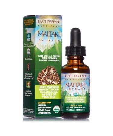 Host Defense Maitake Extract Mushroom Supplement Plain 1 fl oz 1 Fl Oz (Pack of 1)