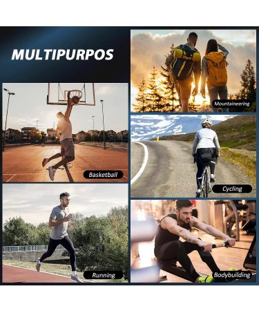 Ruilala Adjustable Knee Brace - Anti-Slip Compression Sleeve for Meniscus Tear, Arthritis, Tendinitis - Large Black - Buy Online on GoSupps.com