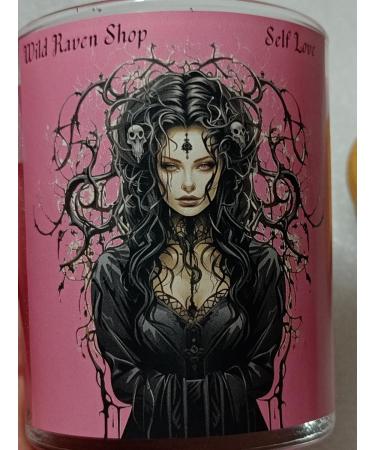 Self Love Intention Candle - Scented Soy Reiki Infused Herbal & Crystal Ritual | Metaphysical Spiritual Gift - Buy Online on GoSupps.com
