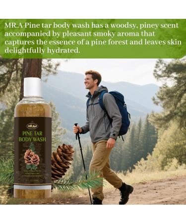 Pine Tar Body Wash Soothing Mens Shower Gel for Sensitive Skin Dandruff Wash Shampoo Body Odor Deodorant for Men Sensitive Skin Soap Made With Natural Pine Tar Oils 10fl oz - Buy Online on GoSupps.com