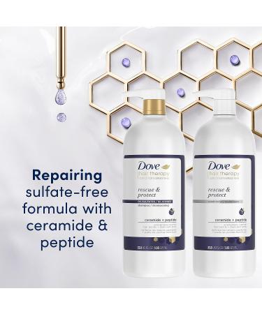 Dove Hair Therapy Serum + Conditioner 33.8 fl oz - Repairs Split Ends & Damaged Hair in 1 Minute - Buy Online on GoSupps.com