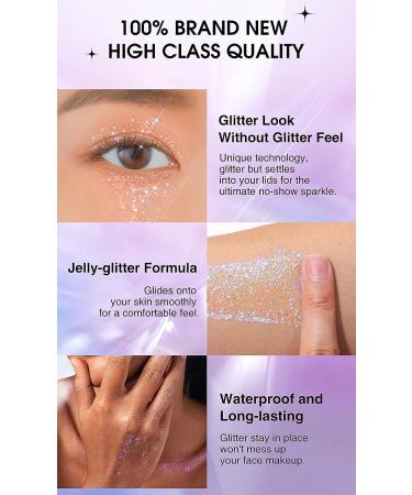 Color Changing Sequins Body Glitter Gel Set - Waterproof & Long-Lasting Makeup for Face, Eyes, Lips, Hair, Nails - Safe & Easy to Use - 01 02 03 04 - Buy Online on GoSupps.com