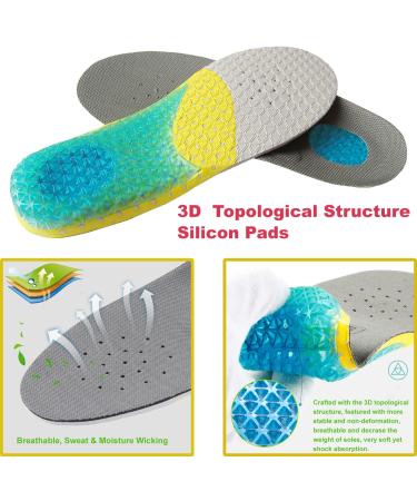 Bellcon Kids Arch Support Orthotic Insoles - Shock Absorbing Comfort for Athletic Shoes | Odor Eater Memory Foam Inserts for Little Kid 1-2 M US - Buy Online on GoSupps.com