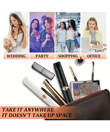 Heated Eyelash Curler Electric Eyelash Curler USB Rechargeable Lash Curler Long Lasting Natural Curling Mini Portable Quick Heated Lash Curler Intelligent Eyelash Makeup Tool for Girls Women Black - Buy Online on GoSupps.com