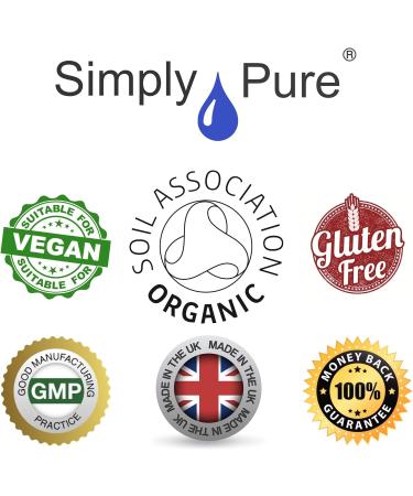 Simply Pure Organic Vegan Dong Quai Capsules x 90 100% Natural Soil Association Certified 500mg, Gluten Free, GM Free - Buy Online on GoSupps.com