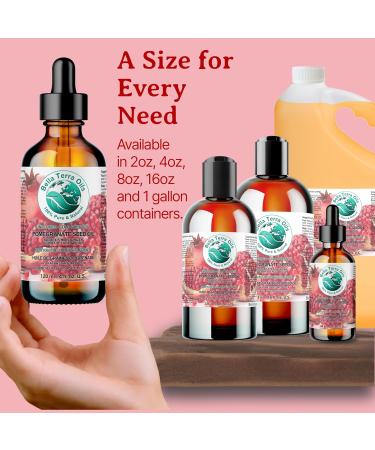 Pomegranate Seed Oil. 120 ml 100% Pure Cold-pressed Unrefined Organic Natural Moisturizer for Skin Hair. Rich in Antioxidants. Bella Terra Oils. 120 ml (Pack of 1) - Buy Online on GoSupps.com
