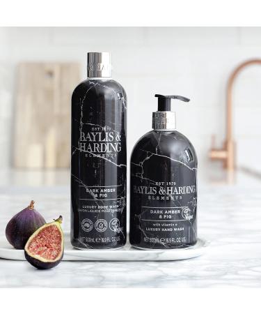 Baylis & Harding Liquid Body Wash Soap Elements Dark Amber & Fig 16.9oz/500ml (4-Pack) - Buy Online on GoSupps.com