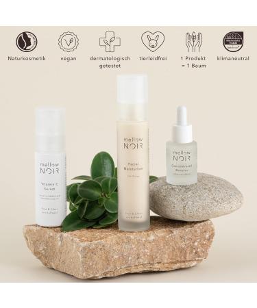 Mellow Noir Facial Moisturizer | 24h Hydration | Vegan & Climate-Neutral | 50ml Clean Natural Face Cream for All Skin Types - Buy Online on GoSupps.com