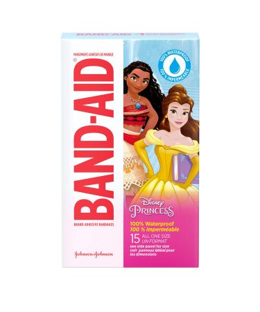 Band-Aid Bandages Disney Princess All One Size 15 Count