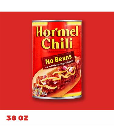 HORMEL Chili No Beans 38oz: Delicious and Meaty Chili - Buy Online Now! - Buy Online on GoSupps.com