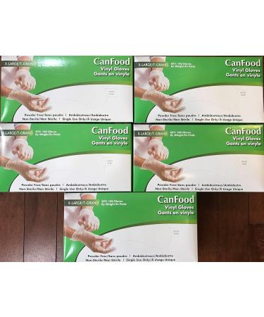  500 pcs Vinyl Gloves Powder Fee Pack of 5 100 x5 500 Pcs Latex Free Nitrile Free M (Pack of 500) - Buy Online on GoSupps.com