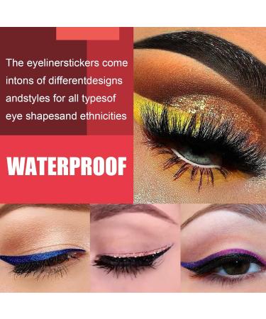 Coniya 4 Pairs Eyeliner Eyelash Patch - Universal Type Cosmetic Lastics - Black - Perfect for Stunning Eye Looks - Buy Online on GoSupps.com