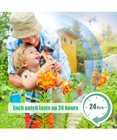180 Pack Natural Plant-Based Mosquito Stickers + 4 Bracelets | Kids & Adults Indoor Outdoor Travel | Repellent Patches for Long-lasting Protection - Buy Online on GoSupps.com