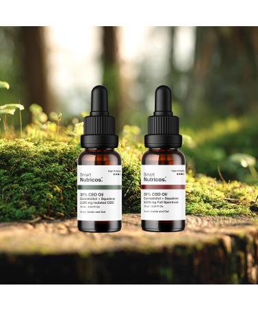 Smart Nutricos Oil with CBD 30 Full Spectrum + squalane 10 ml formula with 3000 mg of certified cannabidiol coconut and organic rooster seed base CPNP registration Made in Europe - Buy Online on GoSupps.com