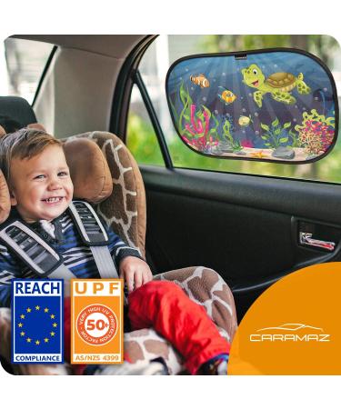 Buy Caramaz Auto Baby Sun Protection - UV Shielding Sun Visor for Cars (2 Pack) - Extra Dark Self-Adhering 40x25cm - Buy Online on GoSupps.com