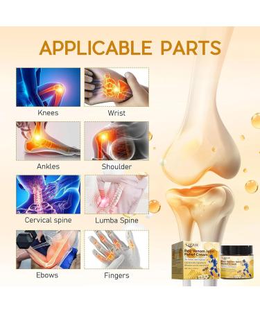 Loicwoo 2PCS Bee Venom Joint and Bone Cream Bee Venom Joint Relief Cream Bee Venom Joint Gel Bee Venom Joint Relief Gel Specially for Back Neck Knee Hands Feet - Buy Online on GoSupps.com