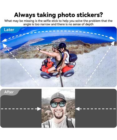 TELESIN Carbon Fiber Selfie Stick for GoPro, Insta360 & DJI Action Cameras | 120cm Extension Monopod for Hero 11 10 9 8 7 6 5 | Lightweight & Durable - Buy Online on GoSupps.com