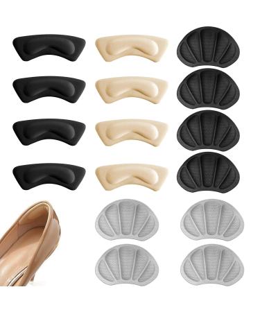 8 pairs of heel pads heel liners comfortable for non-slip self-adhesive shoe sole for foot care prevents friction and blisters