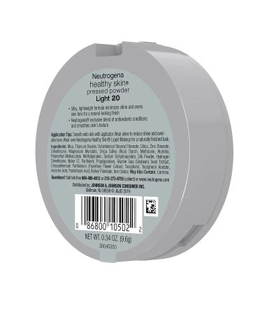 Neutrogena Healthy Skin Pressed Makeup Powder Compact - Evens Skin Tone, Minimizes Shine, Conditions Skin - Light 20.34 oz - Buy Online on GoSupps.com