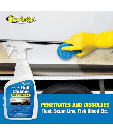 Star Brite Instant Hull Cleaner - 32 Oz Gel Spray, Removes Stains From Boat Hulls, Fiberglass, Plastic & Painted Surfaces - Buy Online on GoSupps.com