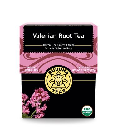 Buddha Teas Organic Valerian Root Tea - OU Kosher, USDA Organic, CCOF Organic, 18 Bleach-Free Tea Bags