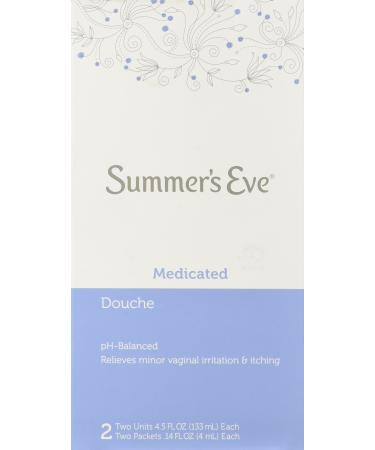 Summer's Eve Douche | Extra Cleansing | Medicated | 4.5 oz Size | pH Balanced & Gynecologist Tested