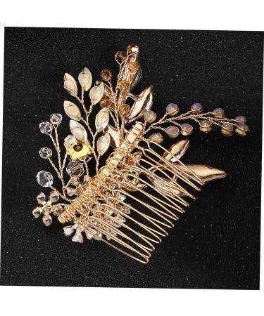 Housoutil 1pc Pearl Hair Pin Wedding Hair Clips Wedding Bridal Hair Clip Pearl Hair Clip Colorful Hair Cuffs Bridal Pearl Hair Comb Floral Hair Comb Tiara Accessories Crystal Bride - Buy Online on GoSupps.com