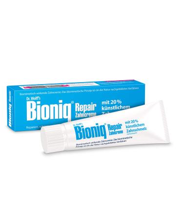 Bioniq Repair Toothpaste - 6 x 75 ml - repairing toothpaste with artificial enamel without fluoride
