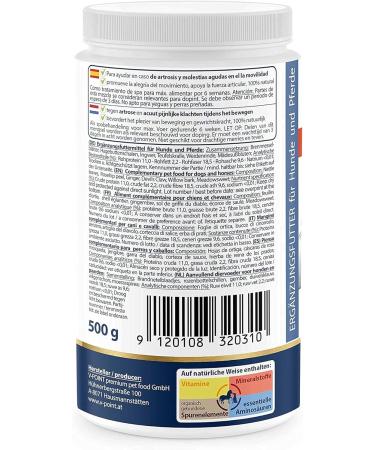 V-Point Arthro Acute Herbal Powder for Joint Pain Relief in Dogs & Horses - Premium 500g with Devil Claw Ginger & Rose Hip - Buy Online on GoSupps.com