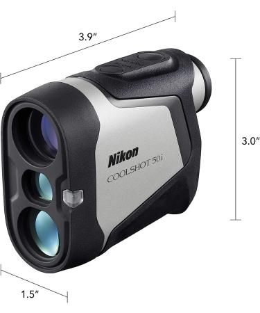 Nikon COOLSHOT 50i Grey Black - High-Performance Golf Laser Rangefinder - Buy Online on GoSupps.com