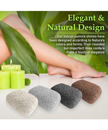 Pumice Stone for Feet - Natural Foot Scrubber for Callus Removal - Foot Exfoliator and Shower Scrubber - Vulcan Pumice Stone - Buy Online on GoSupps.com